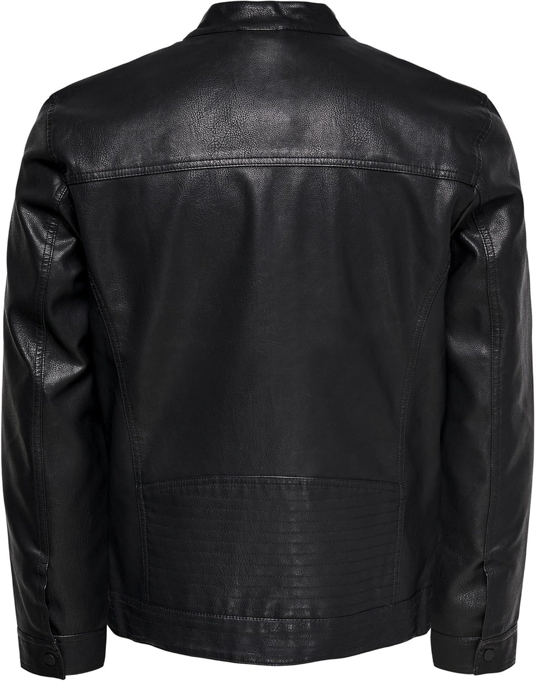 ONLY & SONS Herren Onsal Pu Noos OTW Jacke S Schwarz, S Schwarz