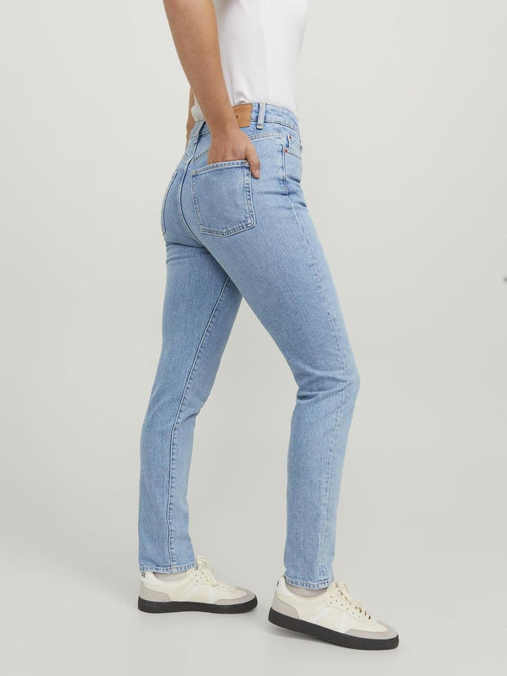 JACK & JONES Female Slim Fit Jeans JXBERLIN Slim HW RC2009 27W / 30L Light Blue Denim, 27W / 30L Lig