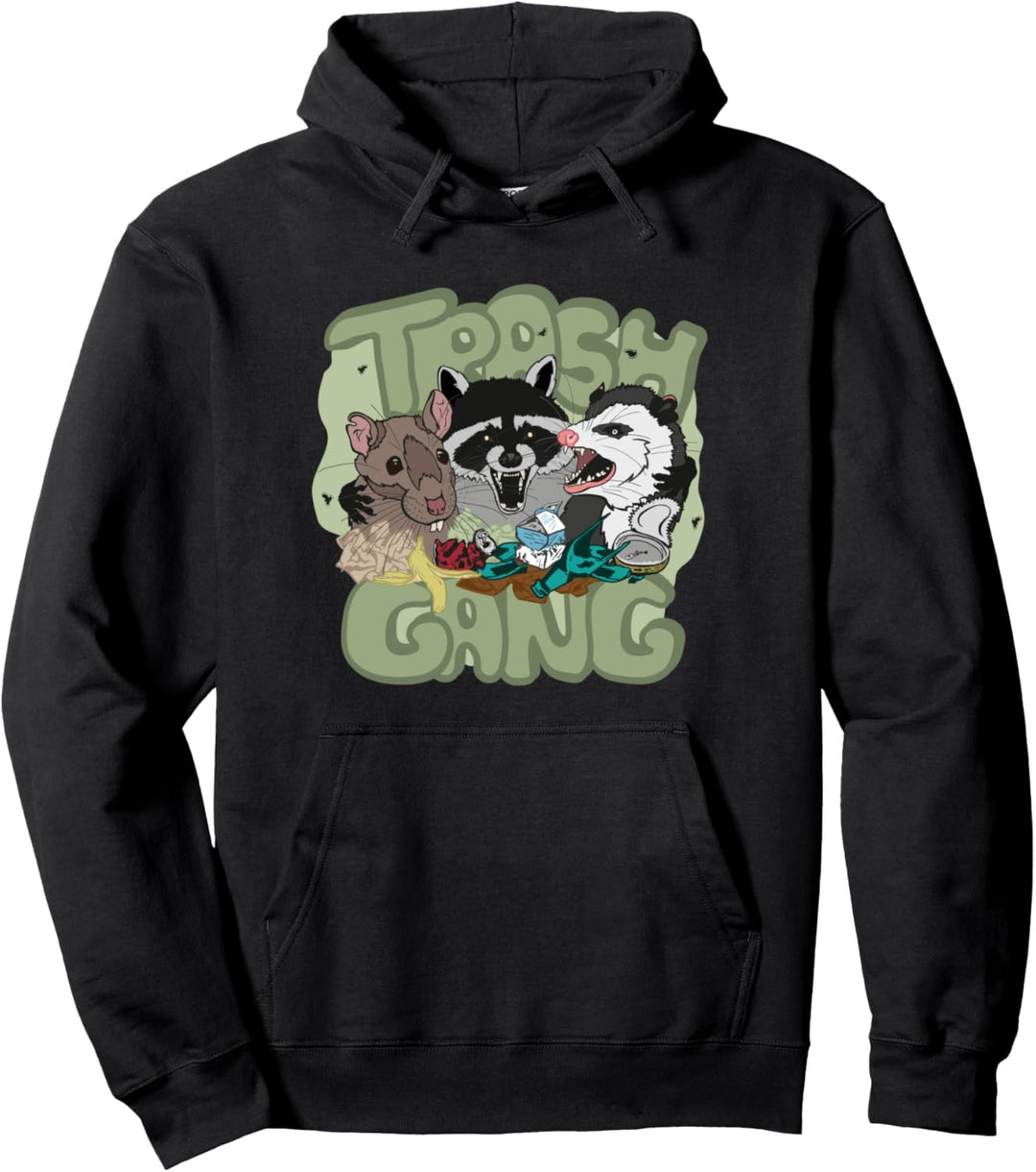 Ratten-Waschbären-Opossum - Team-Trash-Gang - Müll-Gangster Pullover Hoodie