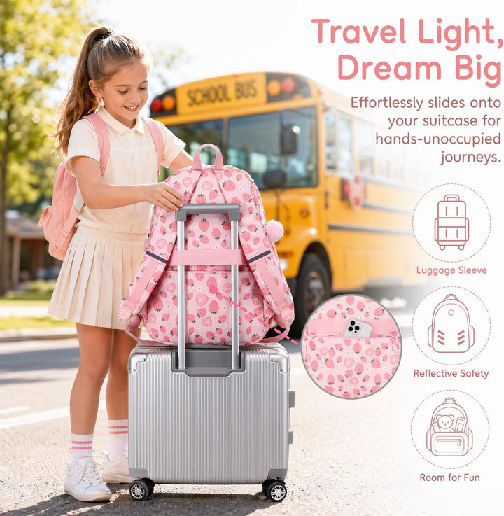 Jumpopack Schulrucksack Mädchen Grundschule Ita Rucksack Set für Teenager Mädchen Schultaschen-Set f