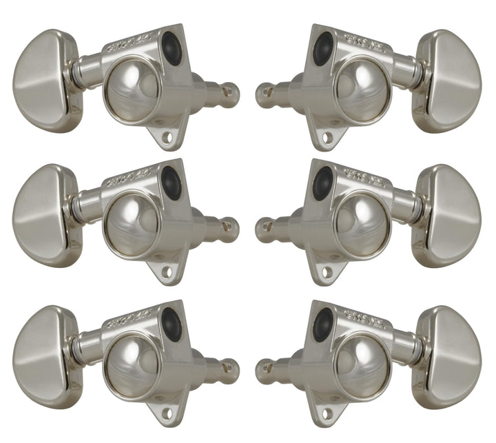 Grover Original Rotomatics 102 Series Machinehead Tuners (Nickel/Chrome)3+3 Nickel Mehrfarbig, Mehrf