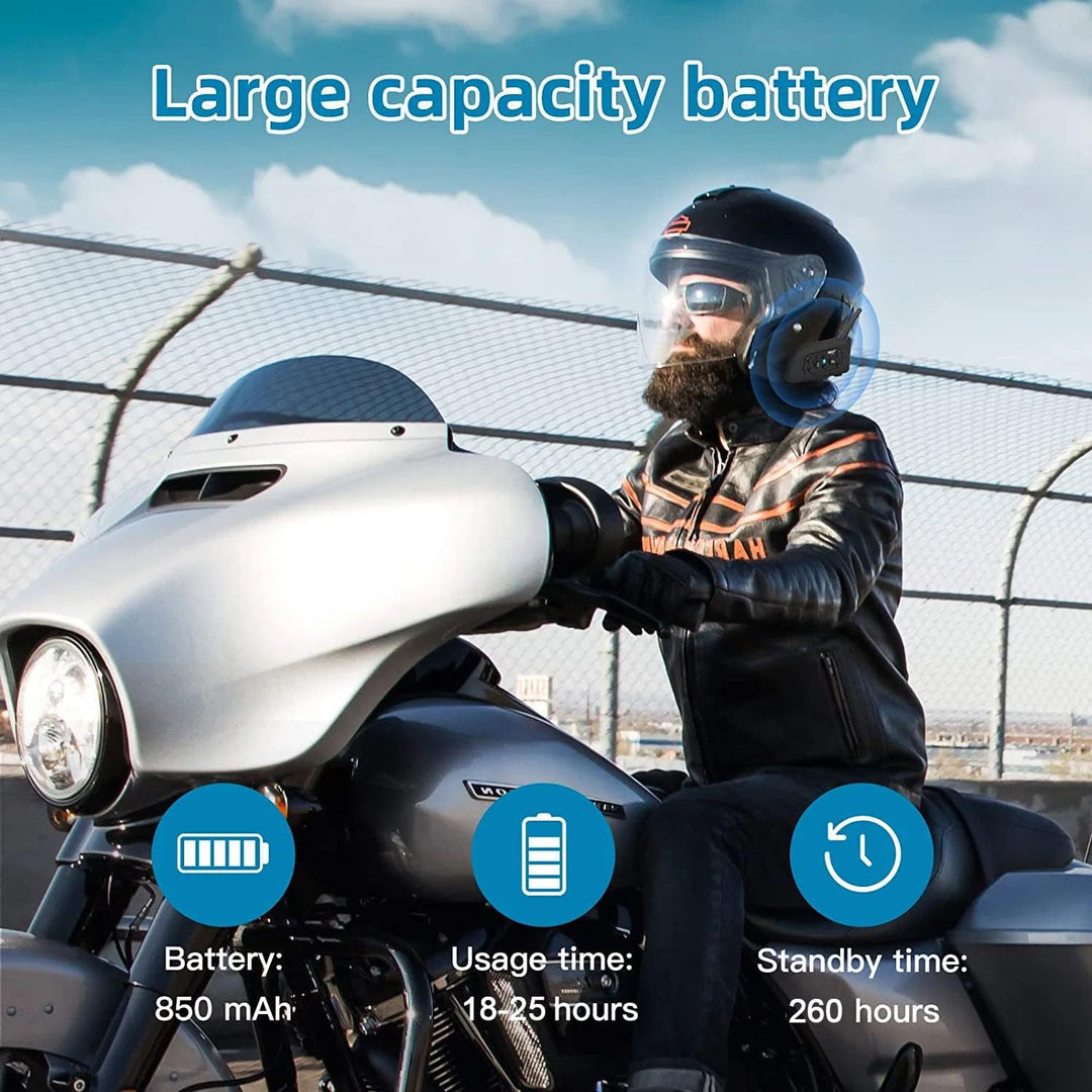 EJEAS VNETPHONE V6 Motorrad Intercom Bluetooth Headsets 1200m bis zu 6 Reiters DSP-Rauschunterdrücku