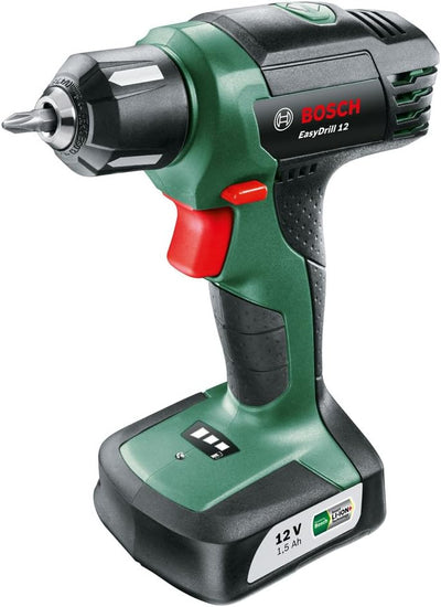 Bosch Akkuschrauber EasyDrill 12 (integrierter Akku, 12 Volt, in Tasche) + Bosch 34tlg. X-Line Class