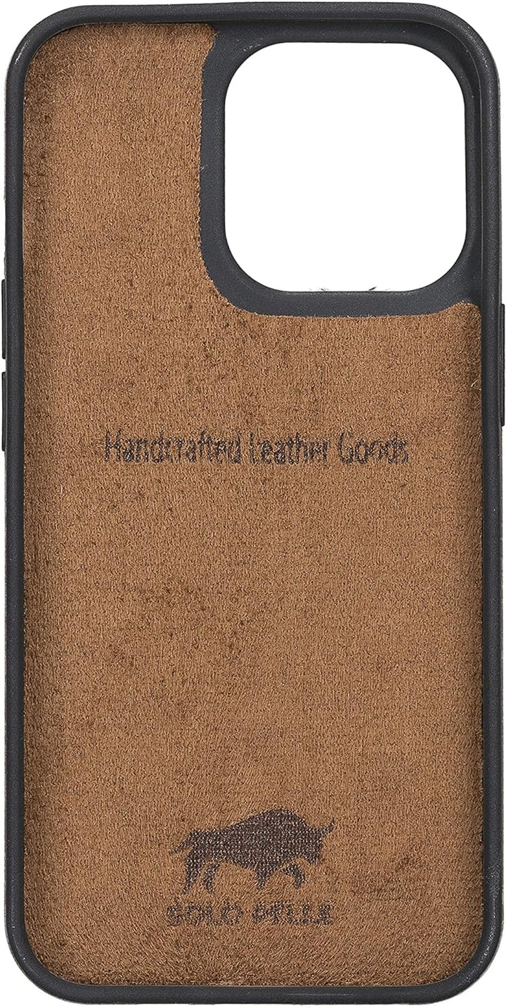 Solo Pelle Lederhülle für das iPhone 13 Pro Max in 6.7 Zoll Stanford Case Leder Hülle Ledertasche Ba