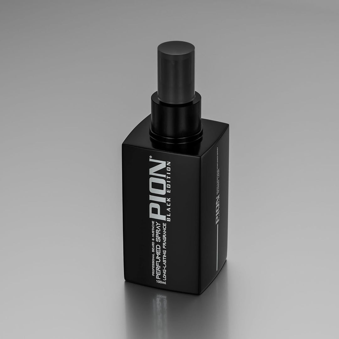 PION Black Edition Parfümspray für Bart & schnurrbart – maskuliner duft und pflege in einer flasche