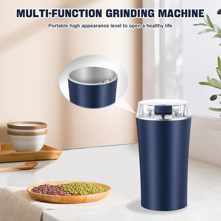 Kaffeemühle Elektrisch, 300W Elektrische Kaffeemühle, Gewürzmühle Elektrisch, 304 Edelstahlmesser Bp