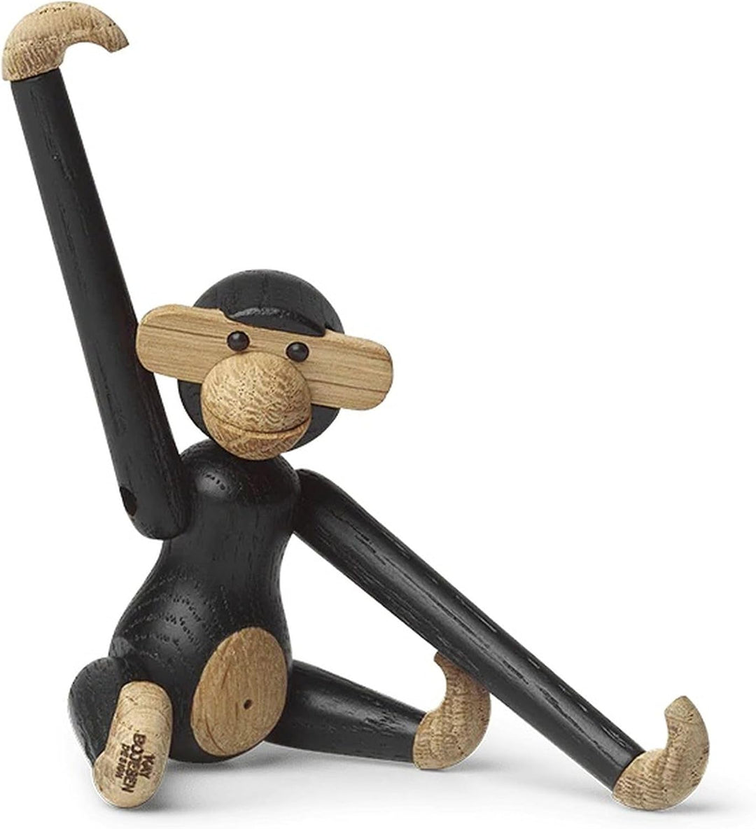Kay Bojesen AFFE Mini Figuren 9.5 cm Affen Weihnachtsdekoration, Holz dunkel H9.5 cm Dunkel Gebeizte