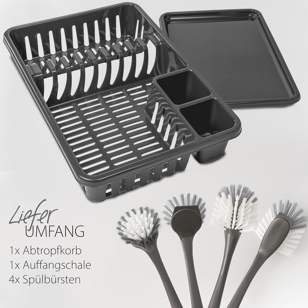 Hausfelder Geschirrabtropfkorb 2er Set Abtropfgestell Geschirr | Geschirrabtropfkorb 2er Set Abtropf