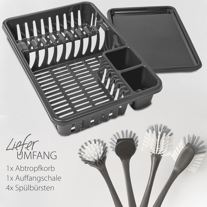 Hausfelder Geschirrabtropfkorb 2er Set Abtropfgestell Geschirr | Geschirrabtropfkorb 2er Set Abtropf