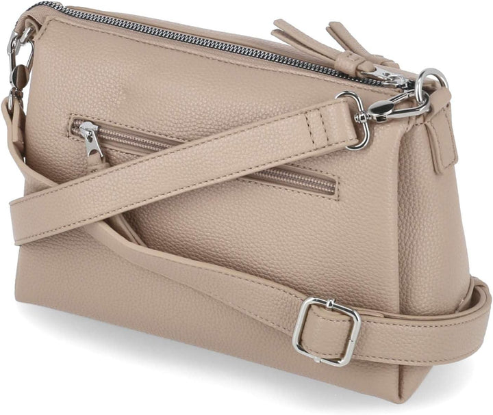 Tamaris Umhängetasche TAS Kennia 34390 Damen Handtaschen Uni Sand Einheitsgrösse, Sand Einheitsgröss