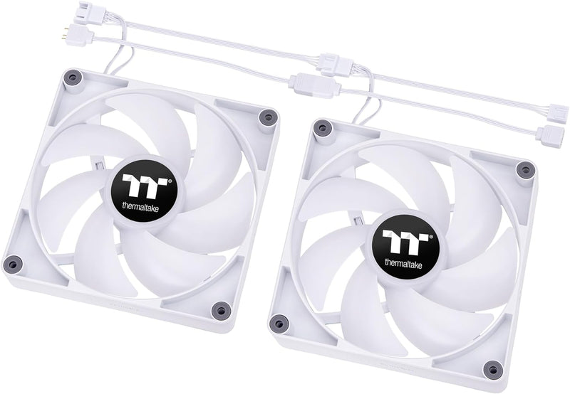 Thermaltake CT140 ARGB Sync PC Cooling Fan White | 2 Pack