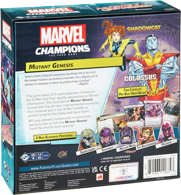 Fantasy Flight Games Mutant Genesis: Marvel Champions, Kartenspiel, ab 14 Jahren, 1-4 Spieler, 60 Mi