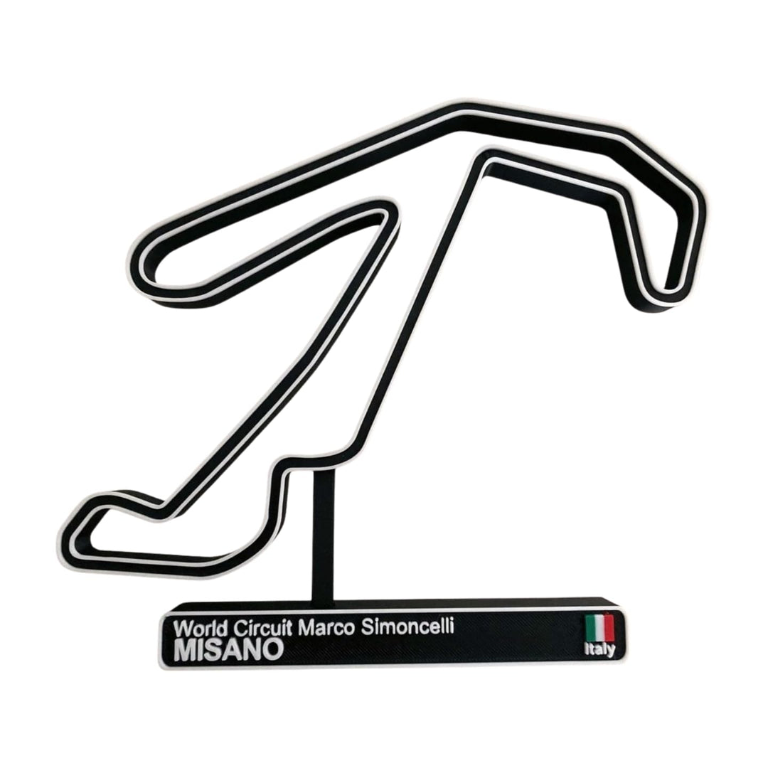 Misano-Rennbahn, 3D-Rennbahn, Auto-Dekoration
