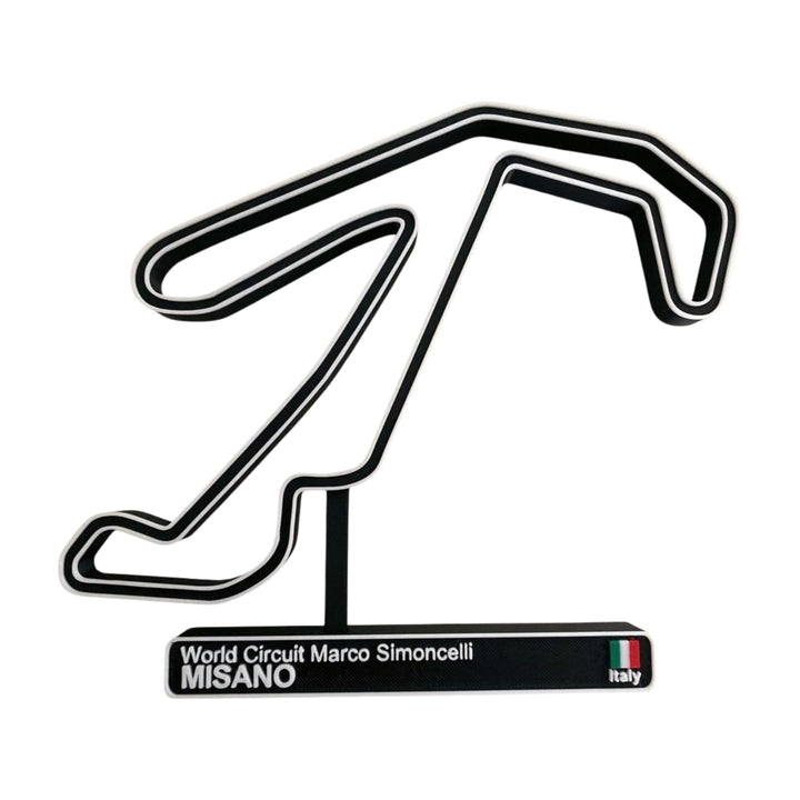 Misano-Rennbahn, 3D-Rennbahn, Auto-Dekoration