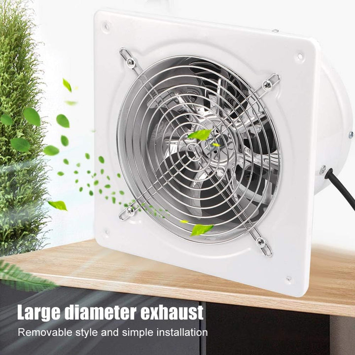 Ventilator Absaugventilator,20 V 180 mm Badlüfter Leiser mit Rücklaufklappe Leistungsstarke Wandvent
