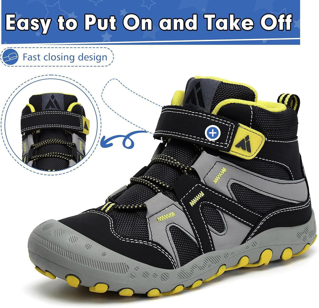 Mishansha Kinder Wanderschuhe rutschfest Trekkingschuhe Jungen Atmungsaktiv Outdoor Walkingschuhe Gr