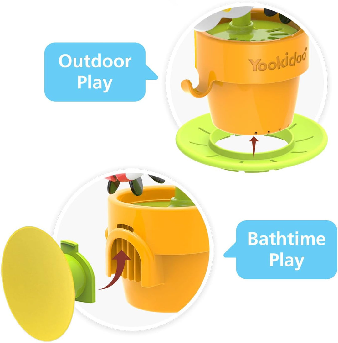 Yookidoo Pour N Spin Tipping Bird Badespielzeug für Kleinkinder, lustiges und lehrreiches Wasserspie