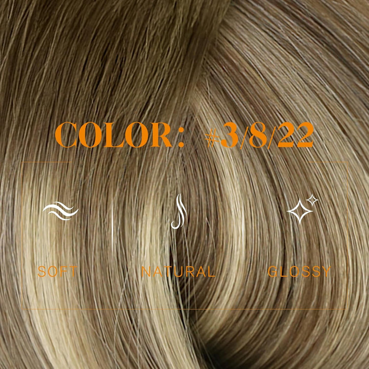Easyouth Tressen Extensions Echthaar Balayage Weft Extensions Echthaar Remy Tressens Haarverlangerun