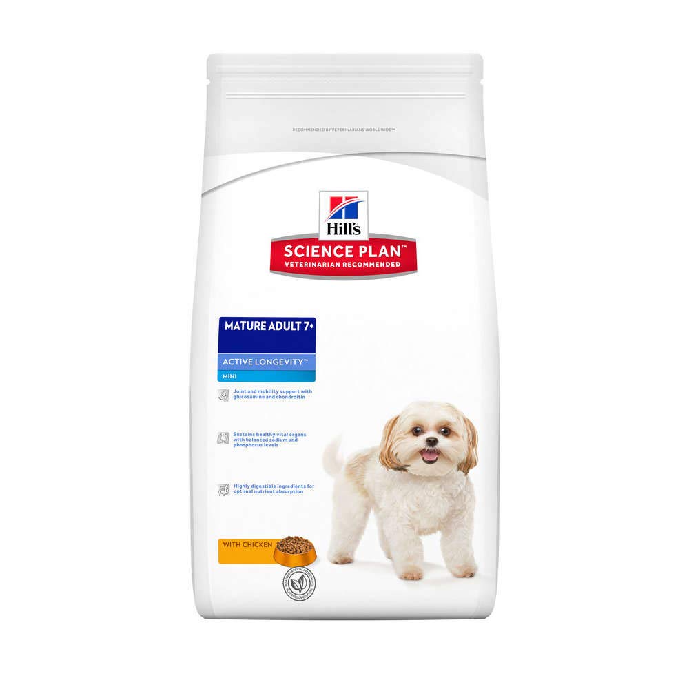 Hills Science Plan 0052742609508 Hills Canine Mature Adult Senior Mini Hundefutter 3kg 3 kg (1er Pac