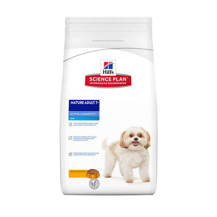 Hills Science Plan 0052742609508 Hills Canine Mature Adult Senior Mini Hundefutter 3kg 3 kg (1er Pac