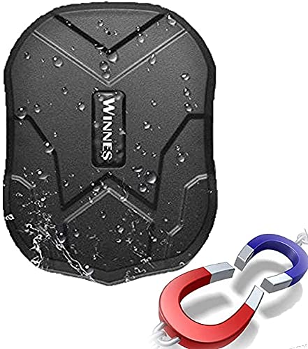 GPS Tracker Magnetische Wasserdicht Echtzeit-Tracking GPS Ortungsgerät, 3 Monate Standby SMS, APP, W