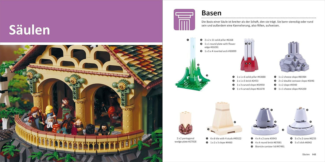 Das LEGO®-Architektur-Ideenbuch: 1001 aussergewöhnliche Bautechniken für Mauerwerk, Fenster, Säulen,