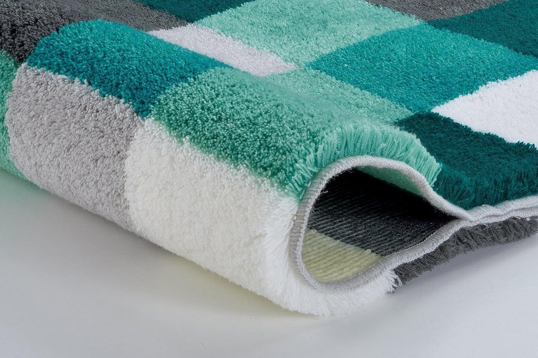 Kleine Wolke 5426675539 Badteppich Caro, 55 x 65 cm, Petrol, 4004478230569 Petrol 55 x 65 cm, Petrol