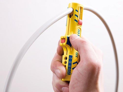 Jokari Kabelverarbeitungs-Set Secura II (für Coaxialkabel ø 4,8-7,5 mm und Rundkabel ø 8-13 mm, Abis