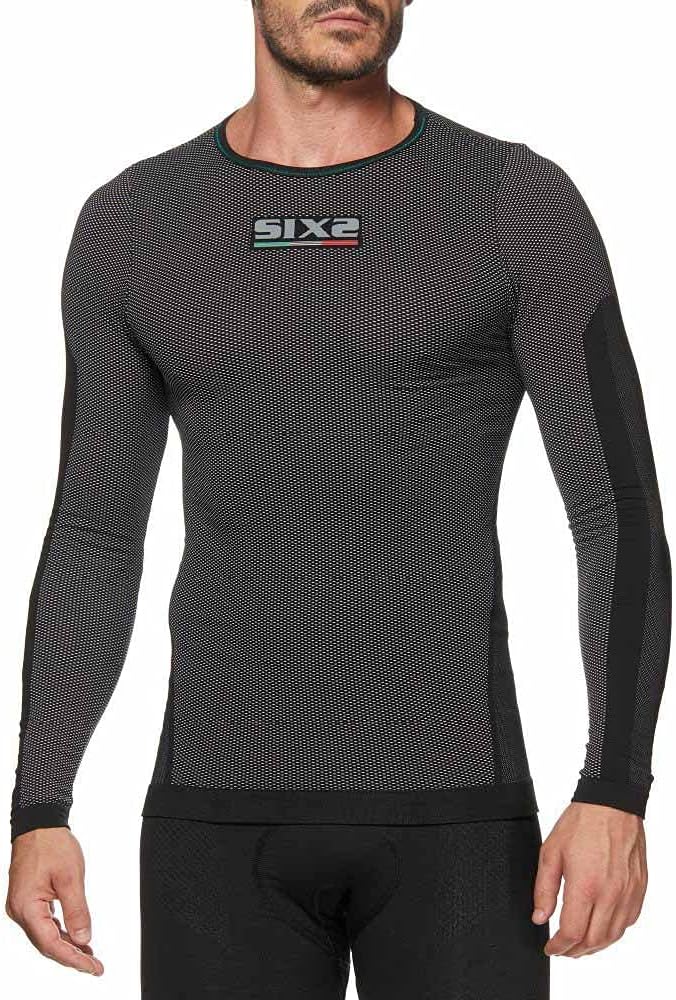 SIX 2 Unisex TS2L-ML-NE T-Shirt, Schwarzes Carbon, M