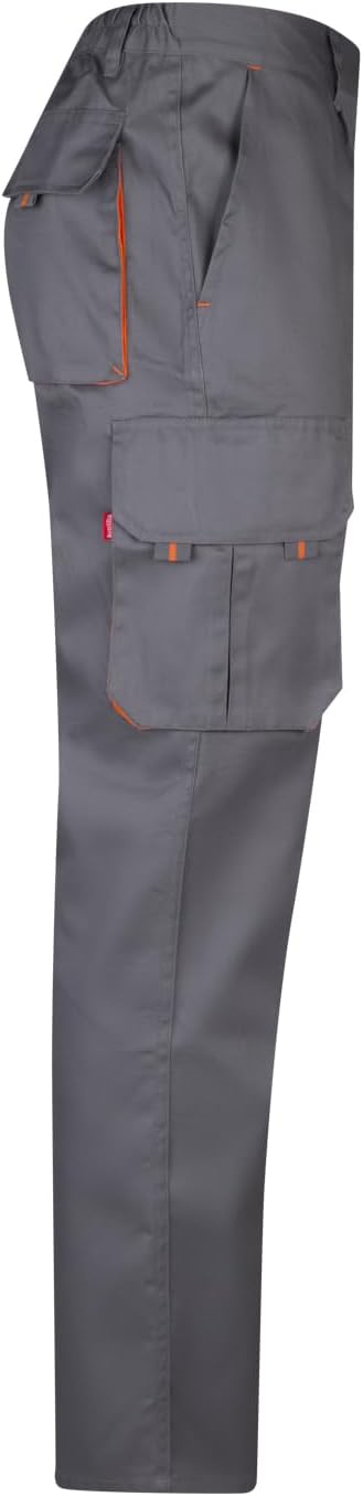 Velilla 103004 - Mehrtaschenhose (Grösse 46) Farbe grau und orange 46 Gris Y Naranja, 46 Gris Y Nara