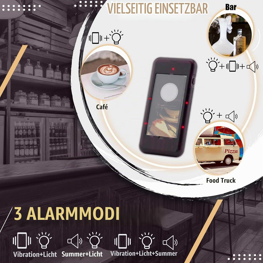 Retekess T112 Pager Rufsystem, 500M Pager Gastronomie, 20 Pager, 360 mAh Akku 36H, 999 Kanale, Auswe