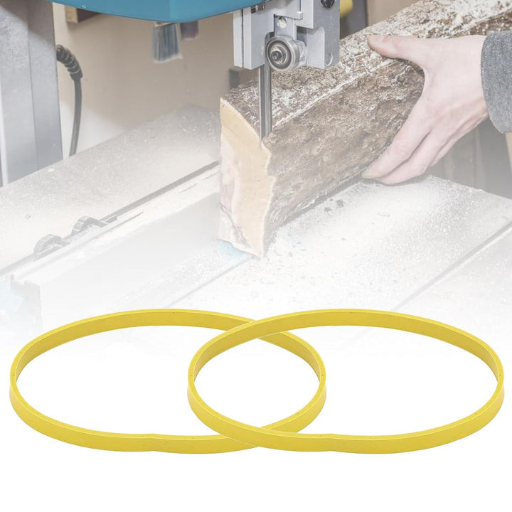2 Stück Bandsägen Gummiband,Rutschfester Holzbearbeitung Bandsäge Gummiband Säge Scrollrad Gummiring