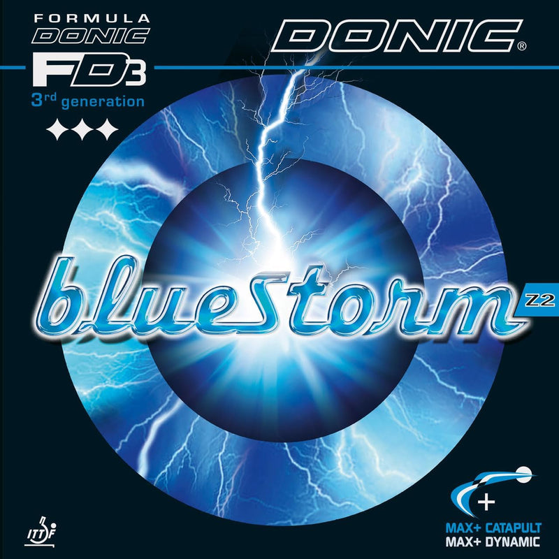 Donic Belag Bluestorm Z2 Schwarz 2.1mm, Schwarz 2.1mm