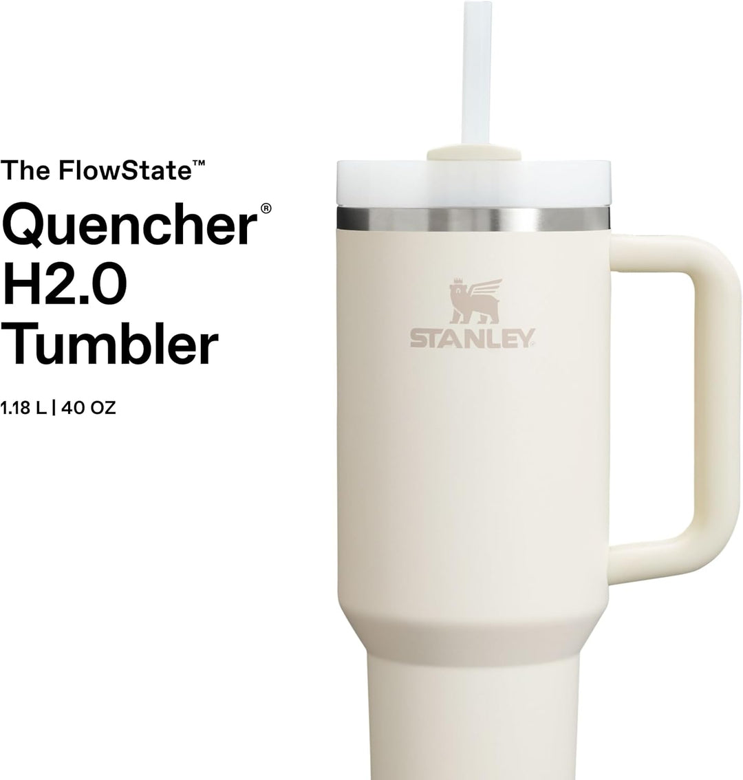 STANLEY 1913 Quencher H2.0 Flowstate Trinkflasche Mit Strohhalm 1.2L - Thermobecher Kühlt 11 Stunden