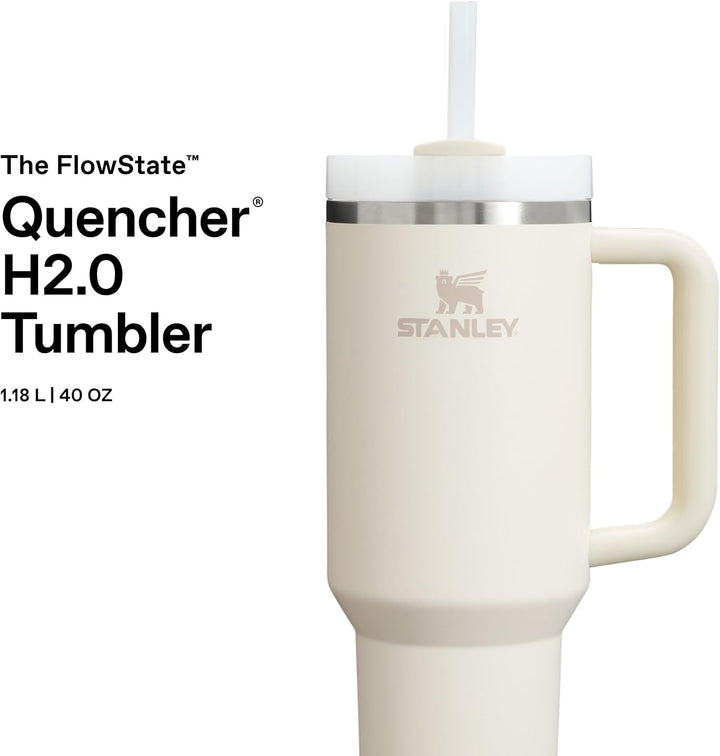 STANLEY 1913 Quencher H2.0 Flowstate Trinkflasche Mit Strohhalm 1.2L - Thermobecher Kühlt 11 Stunden