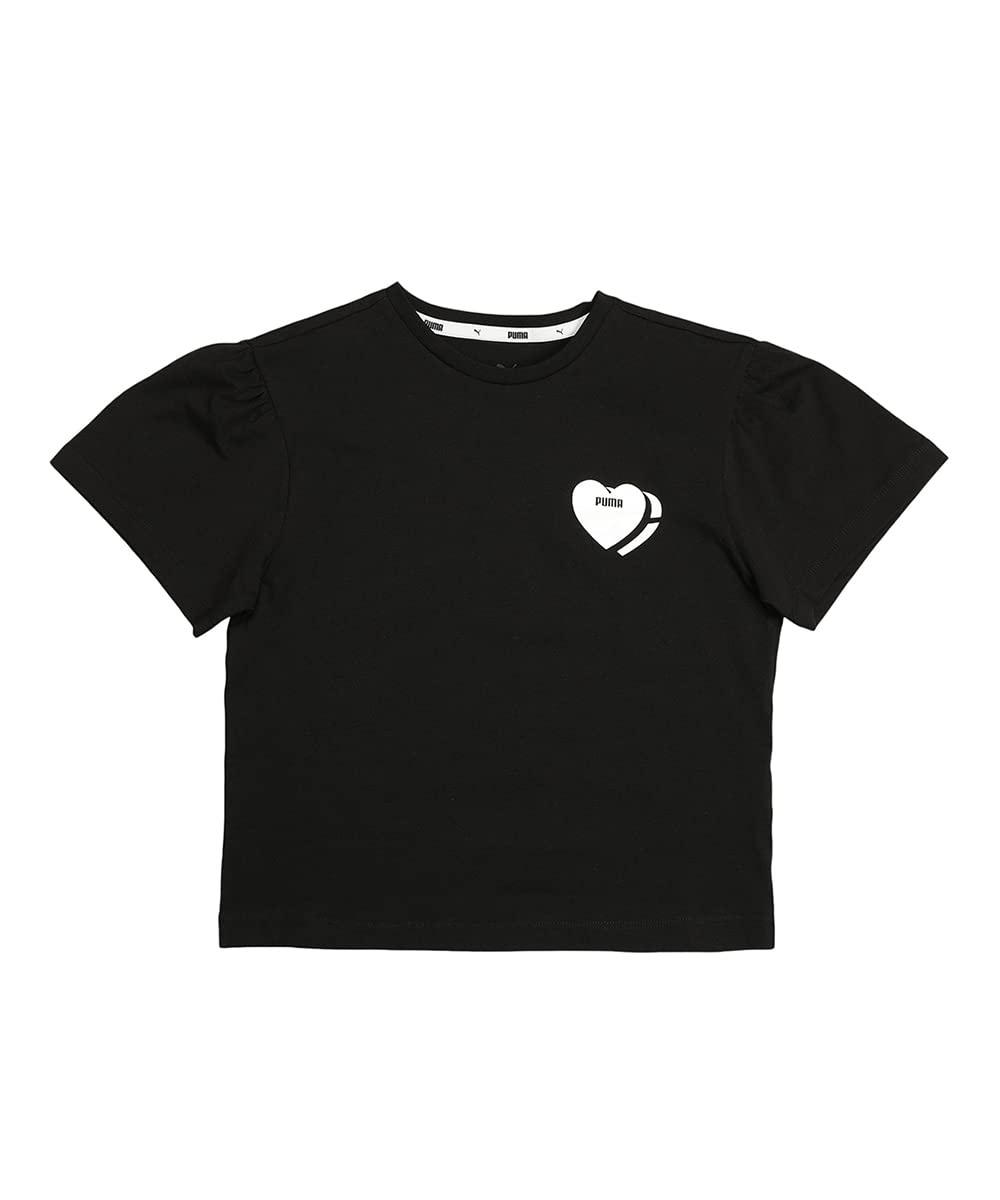 PUMA Mädchen Alpha Style Tee G Unterhemd 3-4 Jahre Schwarz, 3-4 Jahre Schwarz