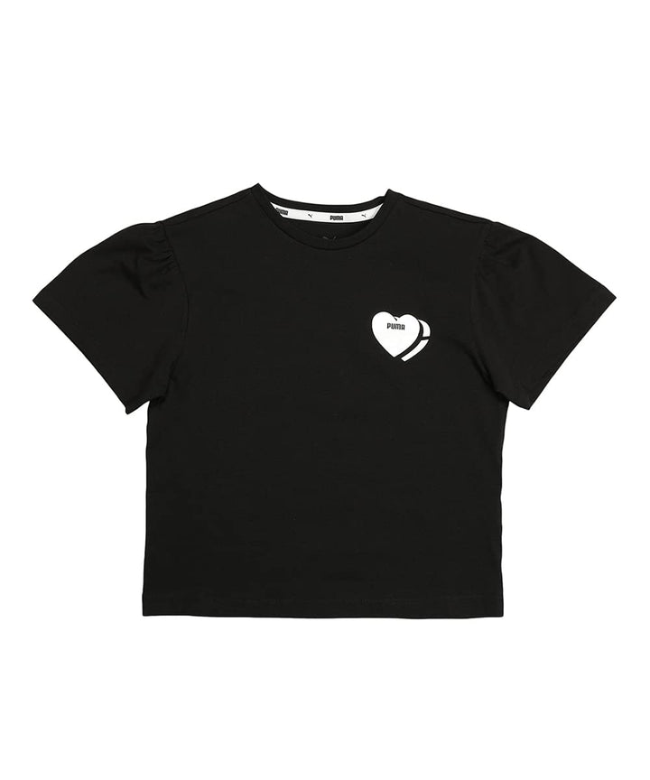 PUMA Mädchen Alpha Style Tee G Unterhemd 3-4 Jahre Schwarz, 3-4 Jahre Schwarz
