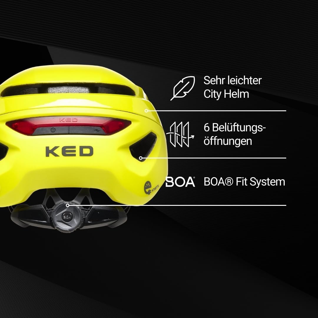 KED Mitro UE-1 Helm Für E-Bike, City & Pendler | Urban Fahrradhelm Mit MIPS, BOA-System & Belüftung