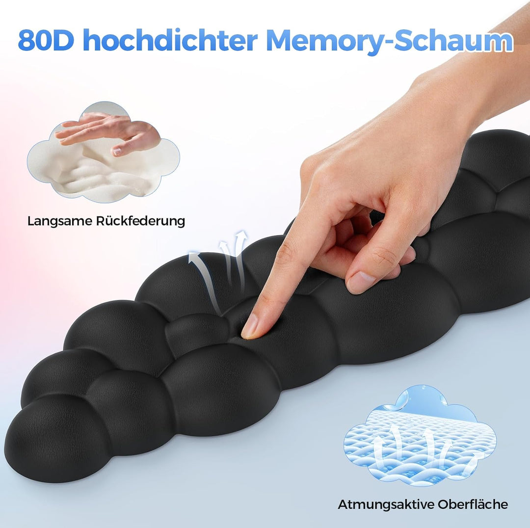 TECKNET Wolke Handballenauflage Tastatur, Mauspad mit Handauflage, Ergonomische Handauflage Tastatur