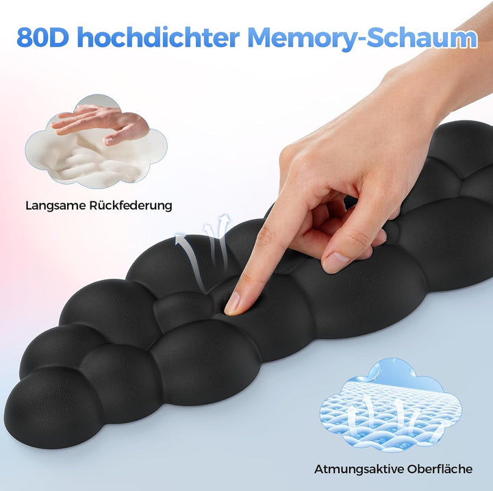 TECKNET Wolke Handballenauflage Tastatur, Mauspad mit Handauflage, Ergonomische Handauflage Tastatur