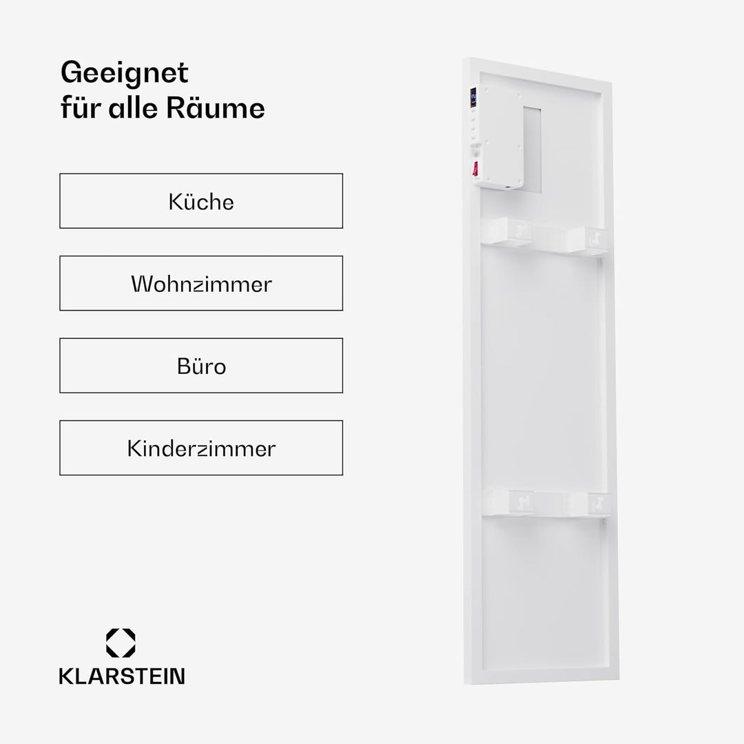 Klarstein Infrarotheizung mit Thermostat, 320W Elektroheizung, Smart Home Infrarotheizung zur Wandmo