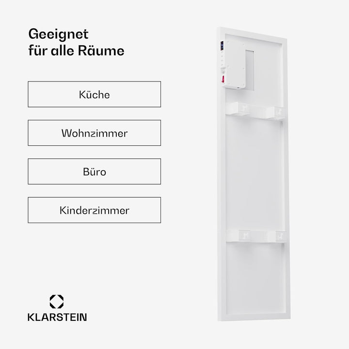Klarstein Infrarotheizung mit Thermostat, 320W Elektroheizung, Smart Home Infrarotheizung zur Wandmo