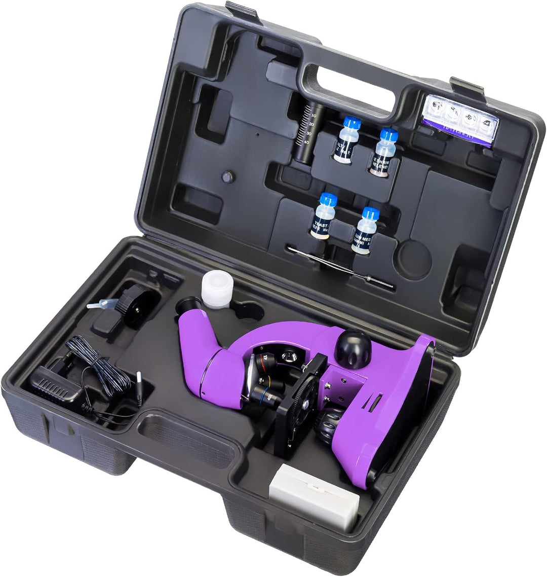 Levenhuk Rainbow 50L Plus Amethyst Wissenschafts- und Bildungsset mit Leistungsstarkem Mikroskop mit
