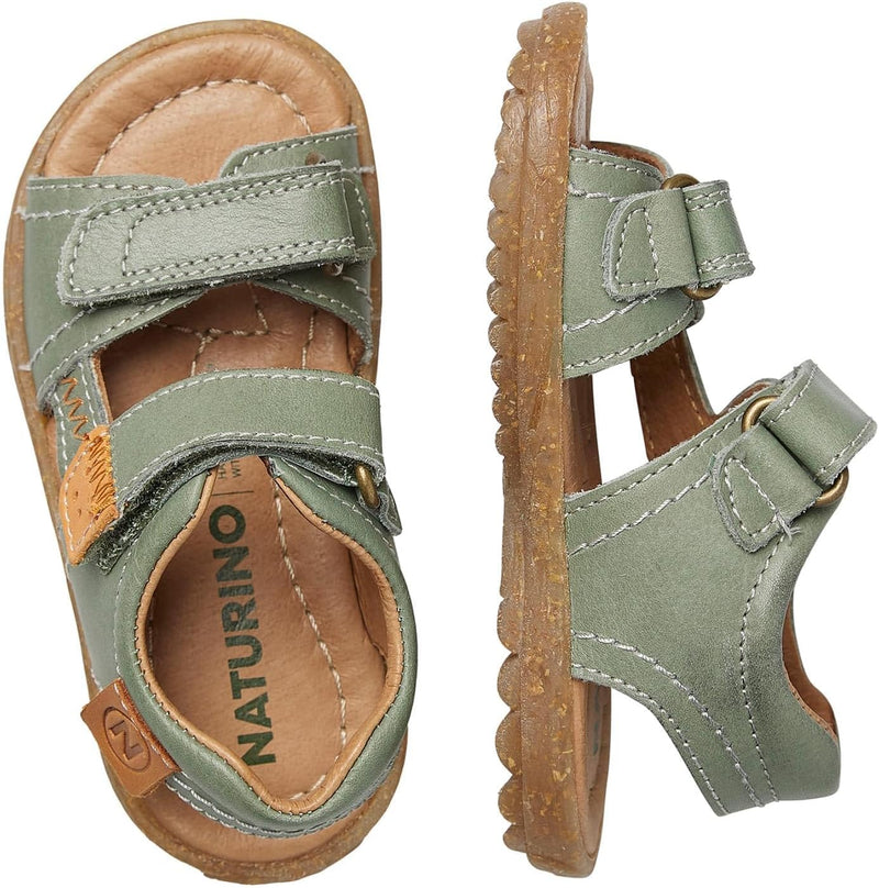 NATURINO TAROR-Sandalen aus Leder-Blau 20 EU Salbei, 20 EU Salbei