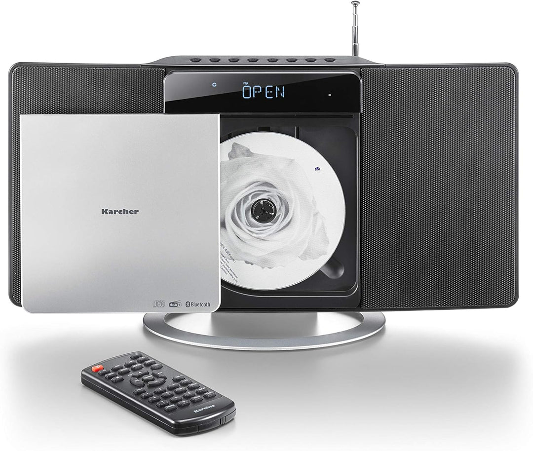Karcher MC 6580D Kompaktanlage (mit CD Player, vertikale Stereoanlage, Bluetooth und Wecker, UKW und