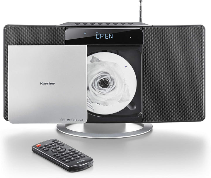 Karcher MC 6580D Kompaktanlage (mit CD Player, vertikale Stereoanlage, Bluetooth und Wecker, UKW und