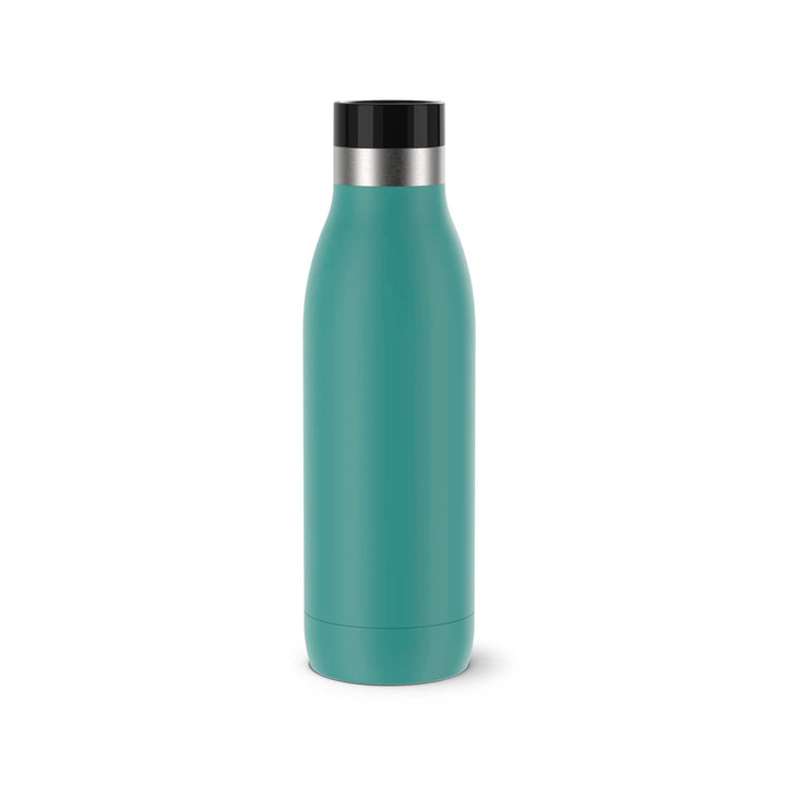 Emsa Bludrop Isolier-Trinkflasche, 0,5 Liter, 100% dicht, Quick-Press Verschluss, Ergonomischer 360°