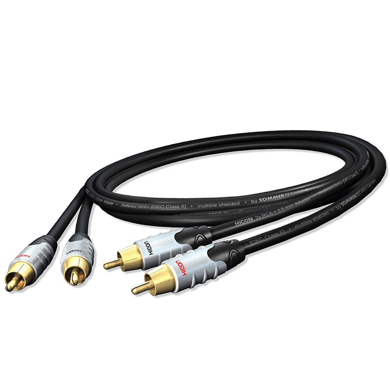 Hicon Ambience 5m Cinchkabel 3-fach geschirmt OFC Class 6 99,9999% Audiokabel Stereo RCA Phono - HIA