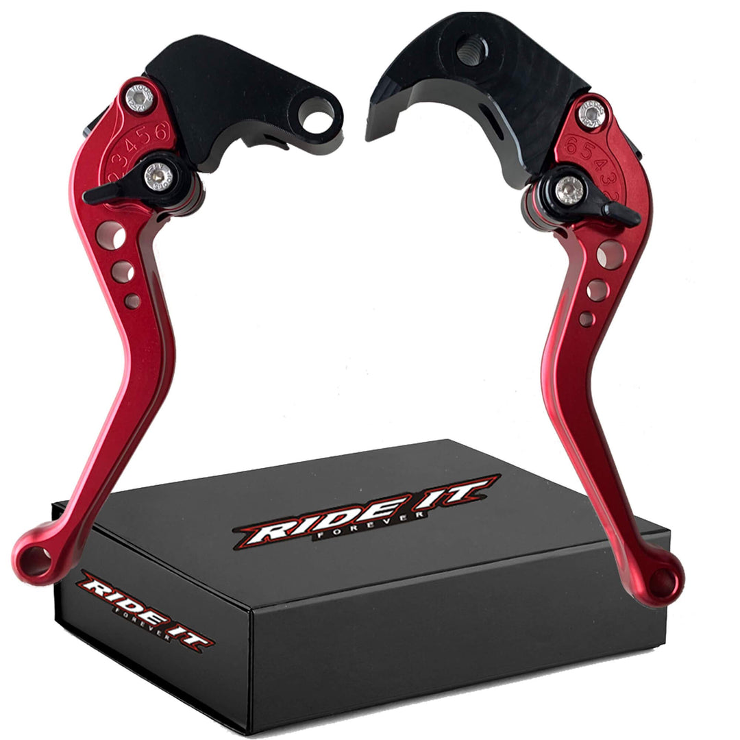 us-162 kurz Motorrad Bremse und Kupplung Hebel für Suzuki GSXR750 2011–2015 Rot, Rot