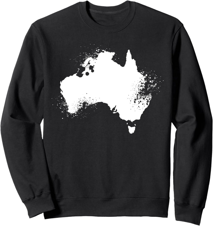Australien Kontinent Silhouette | Motiv Fernweh Australien Sweatshirt